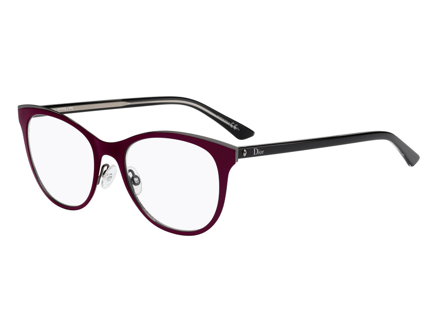 Dior Cat-Eye Frames - MONTAIGNE13 BURGUNDY DARK RUTHENIUM BLACK CRYST