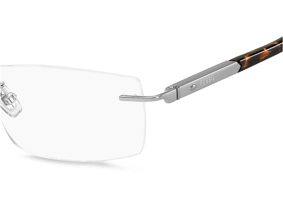 Fossil  Square Frame - FOS 6074 Matt Ruthenium Havana