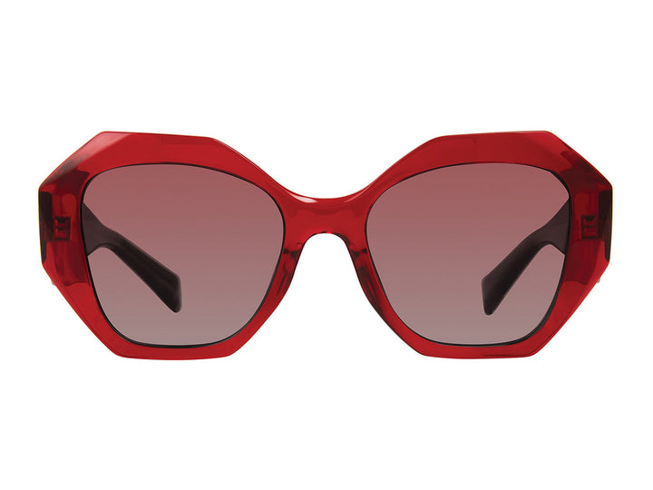 Prive Revaux Round Sunglasses - THE BIMINI/S Red Transparent