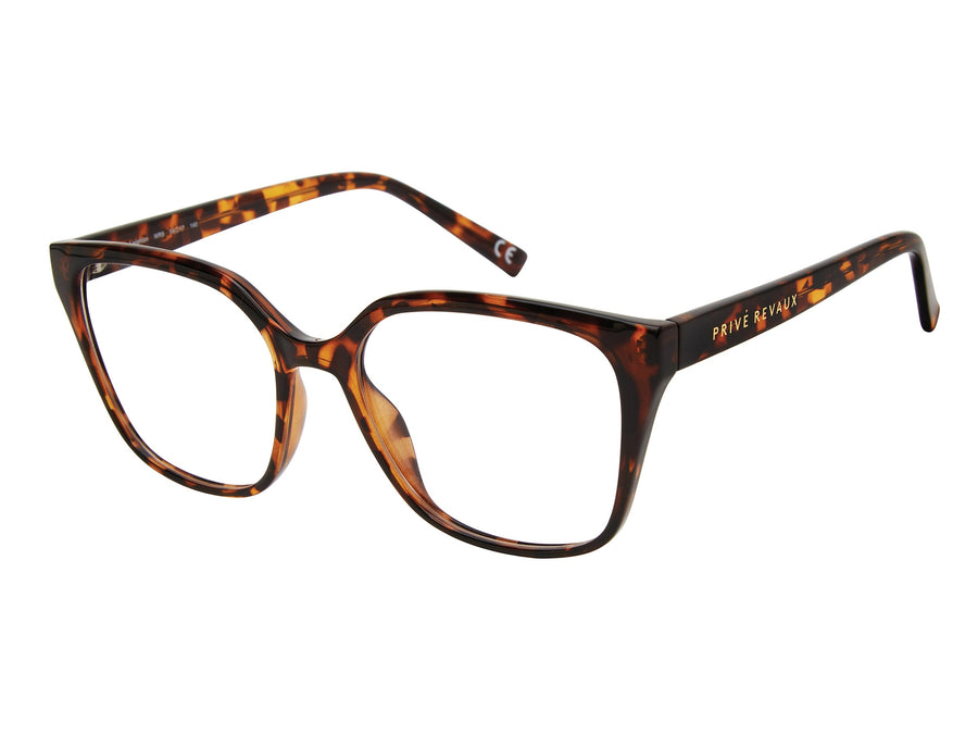 Prive Revaux  Square Frames - THE LEIGHTON Brown Havana