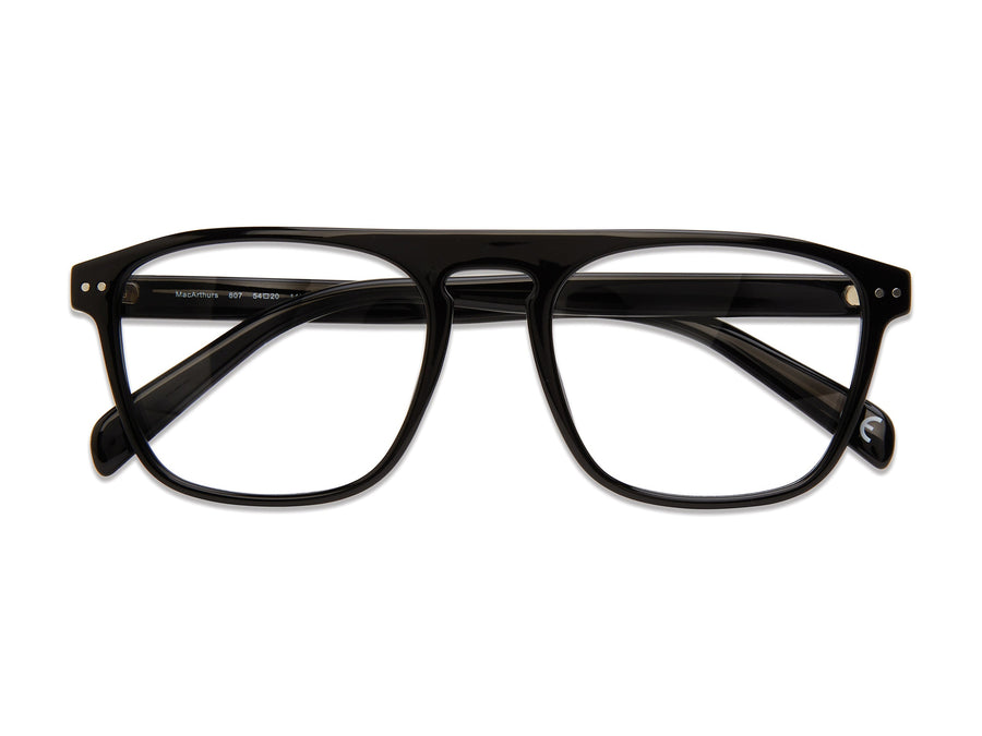 Prive Revaux Square Frame - MACARTHURS Black