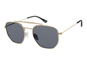 Prive Revaux Aviator Sunglasses - PALMADOR/S Gold Grey