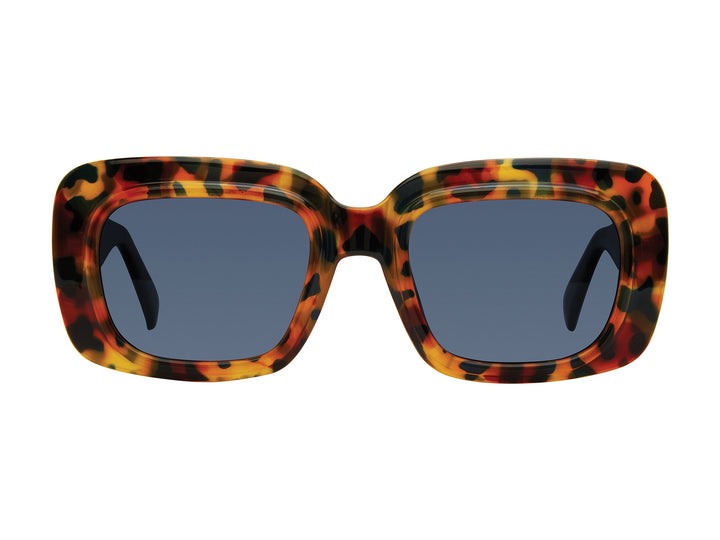 Prive Revaux Square Sunglasses - PORT MIAMI/S Blue Havana