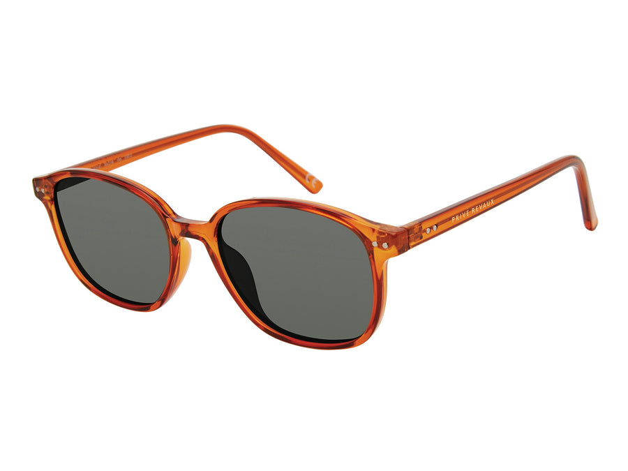 Prive Revaux Round Sunglasses - THE DADE/S Orange Yellow