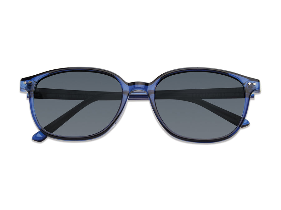 Prive Revaux Round Sunglasses - THE DADE/S Blue