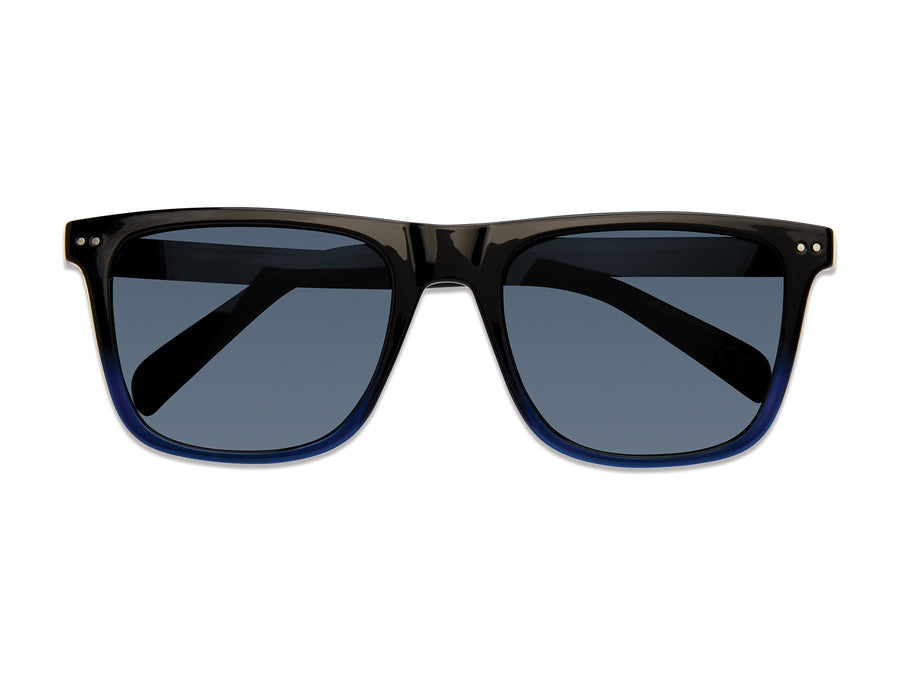 Prive Revaux Square Sunglasses - THE LINCOLN/S Black Blue