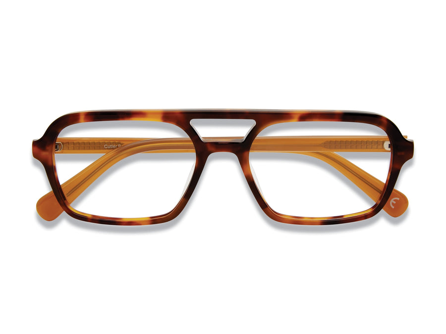 Prive Revaux  Square Frames - CUTLER BAY Yellow Havana Gold