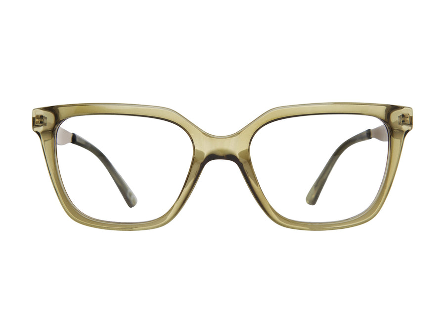 Prive Revaux  Square Frames - SOLICITO CRYSTAL GREEN