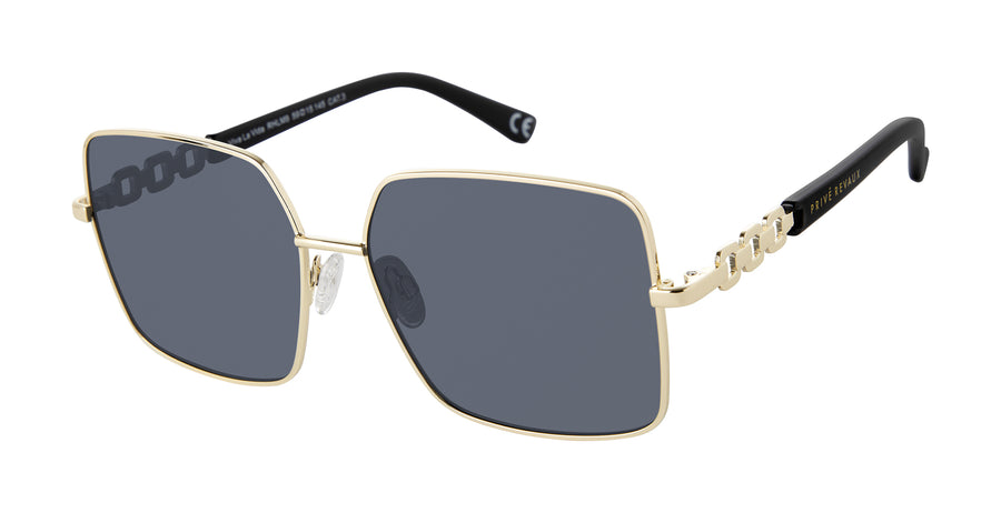 Prive Revaux  Square Sunglasses - VIVA LA VIDA/S GOLD BLACK_