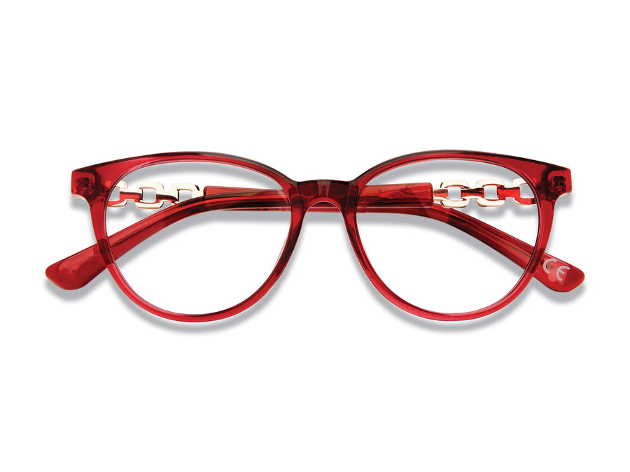 Prive Revaux  Square Frames - TWIST Burgundy Crystal