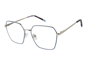 Prive Revaux  Square Frames - BOHO BLUE SILVER