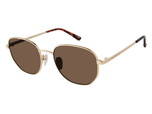 Prive Revaux  Round Sunglasses - NITE BIRD/S Gold Brown