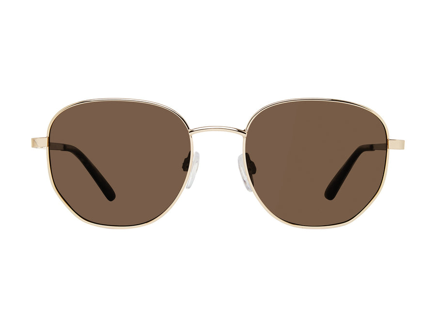 Prive Revaux  Round Sunglasses - NITE BIRD/S Gold Brown