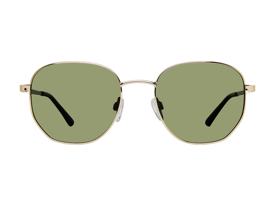 Prive Revaux  Round Sunglasses - NITE BIRD/S Gold Green