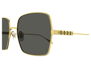 Gucci Square Sunglasses - GG1434S Matte Gold