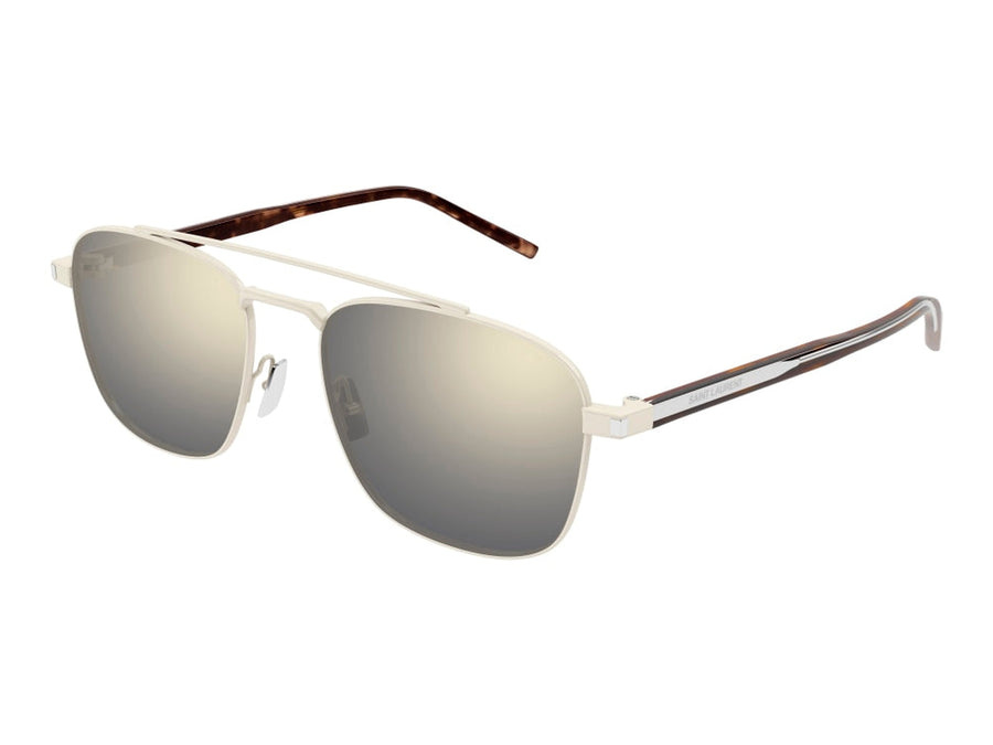 Saint Laurent Square Sunglasses - SL 665 Matte Silver