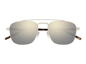 Saint Laurent Square Sunglasses - SL 665 Matte Silver