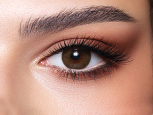 Bella Diamonds Colored Contact Lenses - Brown Shadow