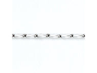 Prague bead chain in White & Silver