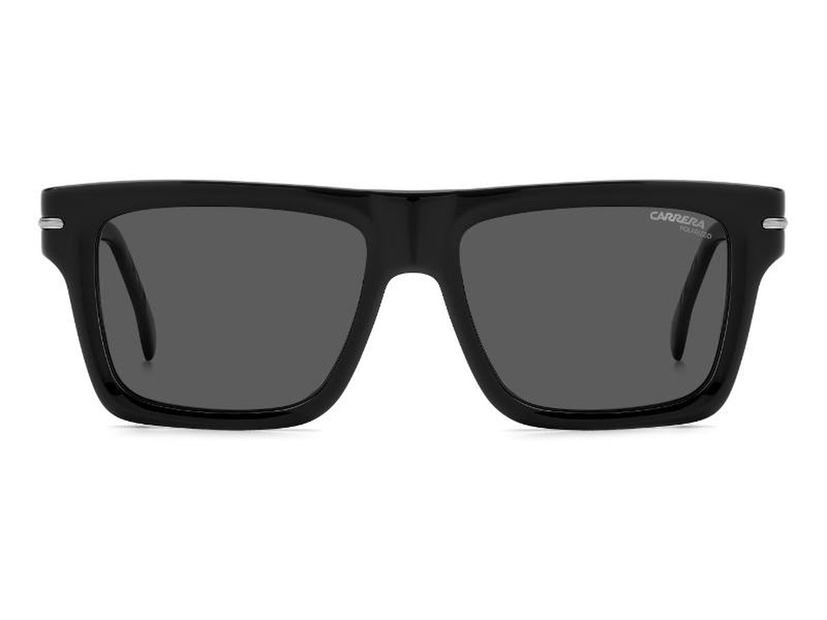 Carrera Black Sunglasses Square Frame w Case ?️ NEW! Carrera 302/S M4P 9O Sunglasses Striped Black - eye-oo.com main image 2