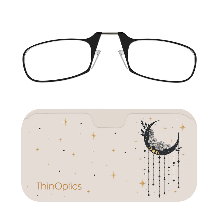 Buy Black Full Rim Rectangle Medium ThinOptics With Keychain Reading  Eyeglasses (Only For +2.50 Power )