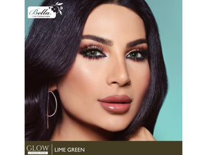 Bella Glow Colored Lenses - Lime Green