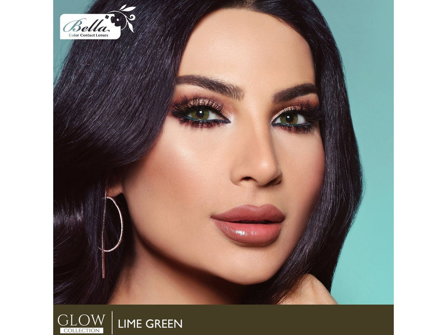 Bella Glow Colored Lenses - Lime Green
