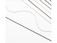 Prague bead chain in purple pearl